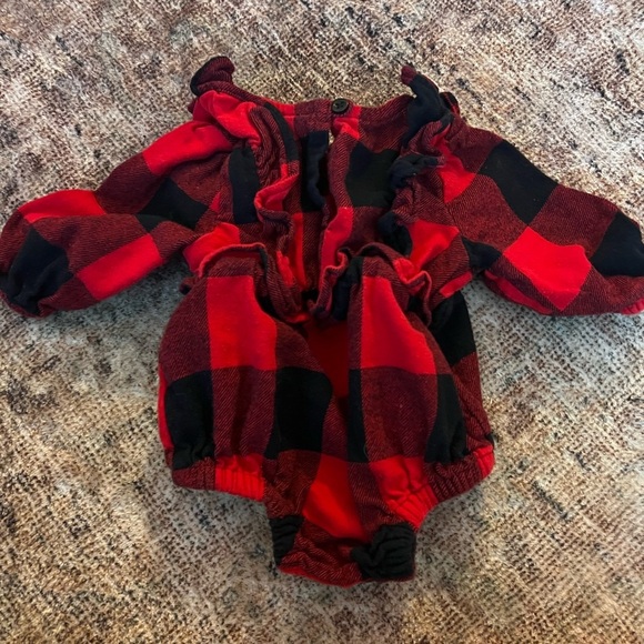 Old Navy Buffalo Plaid One Piece Size 0-3 Months - Picture 2 of 2